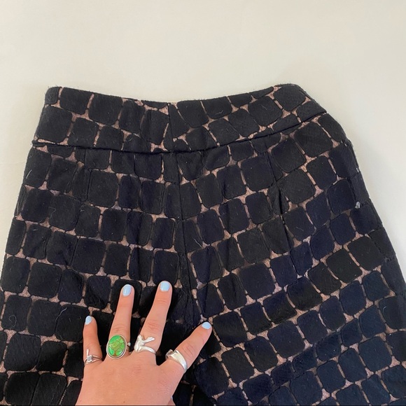 Retro elephant bell bottoms in black&tan by Alexis - Picture 5 of 8